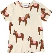 Horse Print Cotton Jersey T Shirt 