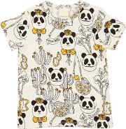 Panda Printed Jersey T Shirt 
