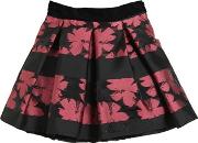 Floral Brocade & Organza Skirt 
