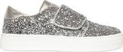 Glittered Leather Sneakers 