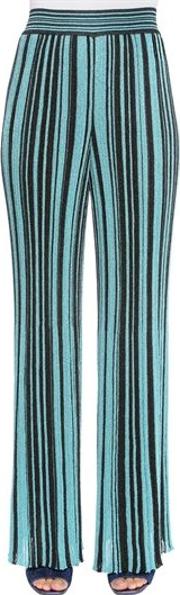 Lurex Vertical Stripe Knit Pants 