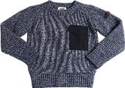 Cotton & Wool Blend Sweater 