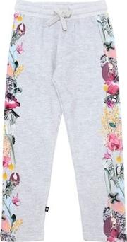 Floral Printed Cotton Sweatpants 