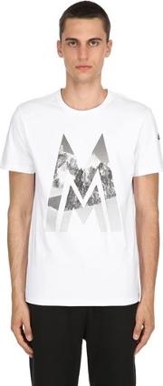 Mountain Logo Cotton Jersey T Shirt 