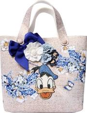 Donald Duck Woven Printed Satin Tote Bag 