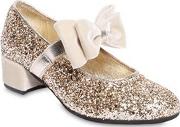 Glittered Faux Leather Shoes 