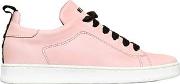 Nappa Leather Sneakers W Velvet Laces 
