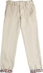 Textured Cotton Pants 