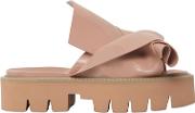 40mm Bow Rubber Slide Sandals 