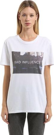 Bad Influence Cotton Jersey T Shirt 