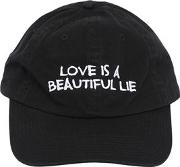 Love Is A Beautiful Lie Embroidered Hat 