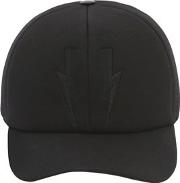 Bolts Baseball Hat W Leather Detail 