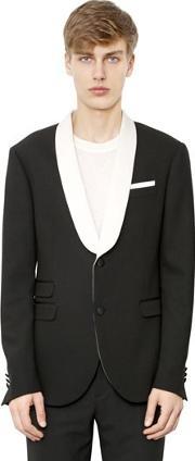 Wool Crepe Tuxedo Jacket