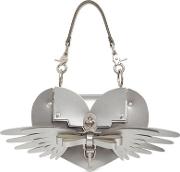 Wings Heart Leather Shoulder Bag 