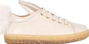 Bunny Ears & Tail Leather Sneakers 