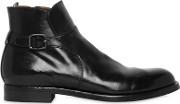 Tempus Brushed Leather Ankle Boots 
