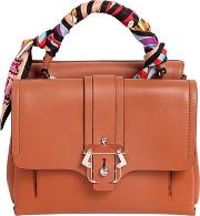 Petit Faye Leather Top Handle Bag 