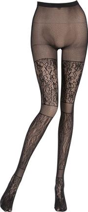 Paneled Lace Tights 
