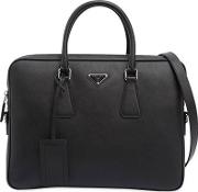 Saffiano Leather Briefcase 