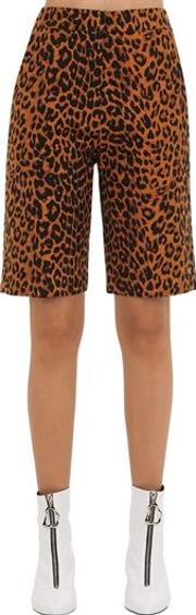 Printed Shorts W Lace Up Detail 