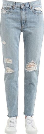 Marilyn Distressed Cotton Denim Jeans 