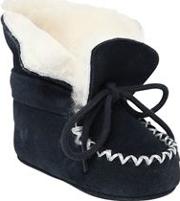 Suede & Faux Shearling Boots 