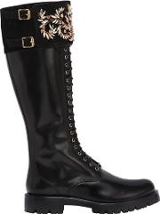 Lvr Edition 30mm Swarovski Leather Boots 