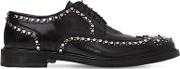 Aroeloc Studded Leather Lace Up Shoes 