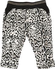 Leopard Print Cotton Sweatpants 