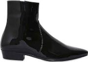 30mm Devon Patent Leather Ankle Boots 