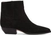 30mm Theo Raw Cut Suede Ankle Boots 