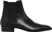 30mm Wyatt Leather Chelsea Boots 