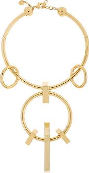 Geometrical Love Brass Necklace 