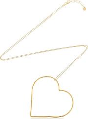 Heart Movement Gold Plated Necklace 