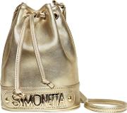 Faux Leather Bucket Bag 