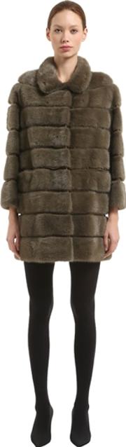 Mink Fur Coat W Detachable Hem 
