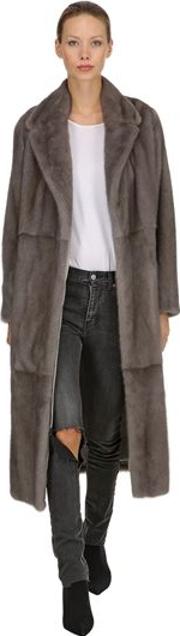Zoe Hearts Mink Fur Coat 