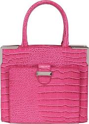 Treasure Embossed Faux Leather Satchel 