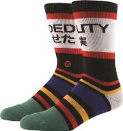 Fade Out Cotton Blend Socks 