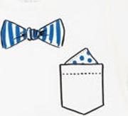 Bow Tie Printed Cotton Jersey T Shirt 