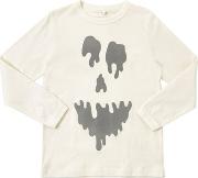 Reflective Ghost Cotton Jersey T Shirt 