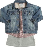 Organic Cotton Jacket, Top & Skirt 