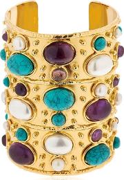 Manchette Byzance Turquoise Pearl Cuff 