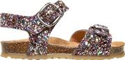 Glittered Leather Sandals 