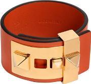 Rockstud Leather Cuff Bracelet 