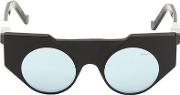 Matte & Shiny Acetate Cat Eye Sunglasses 
