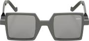 Square Framed Mirrored Sunglasses 