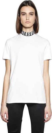 Logo Cotton Jersey T Shirt 
