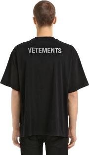 Oversize Reflective Staff Jersey T Shirt 