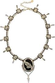 Spikes Embellished Necklace  Tiara 